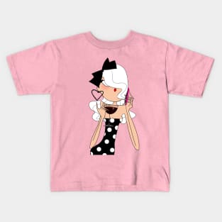 Georgiana on the phone Kids T-Shirt